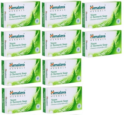 10X Himalaya Kräuter Neem & Kurkuma Seife 75 Gramm Kostenloser Versand USA - Bild 1 von 4