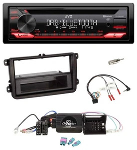 JVC CD DAB USB Bluetooth Lenkrad Autoradio für VW Amarok Beetle EOS Caddy Golf V - Bild 1 von 9