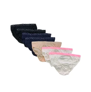 Bonds Girls Bikini 7 Pack Underwear Kids Multi Coloured Briefs - Picture 1 of 11