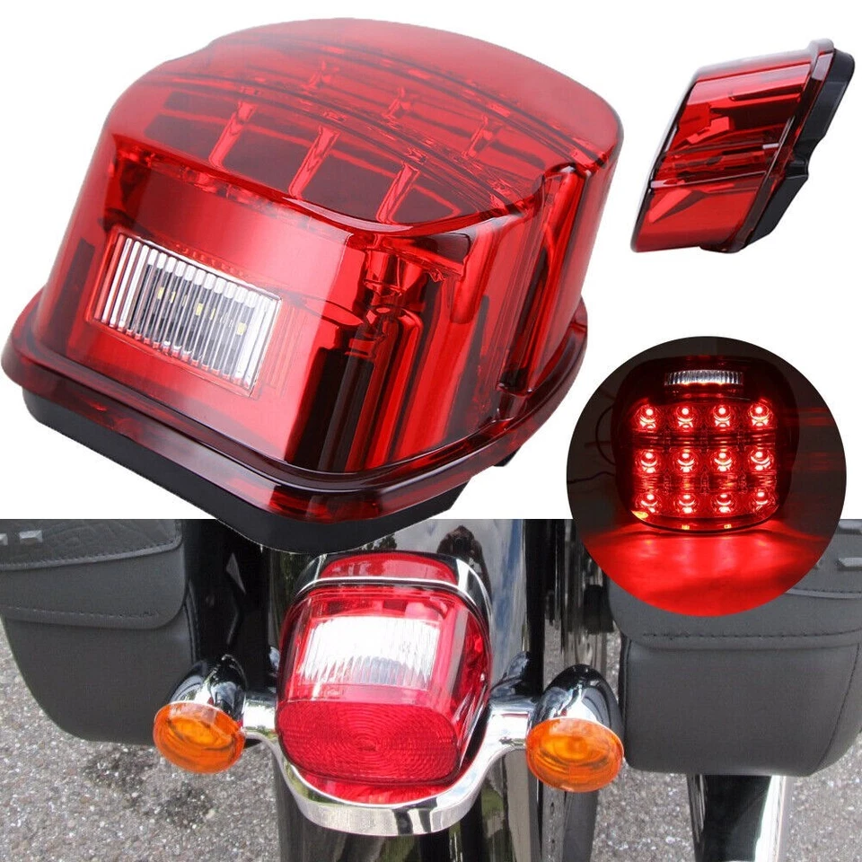 Luz trasera LED indicador freno para Harley Touring Road King Wide Glide FXDWG NUEVO Foto 1 de 4