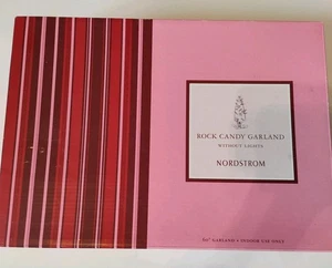 NOS Vintage Nordstrom Rock Candy Urlaub Party Girlande unbeleuchtet 60" klar mit Box - Bild 1 von 9