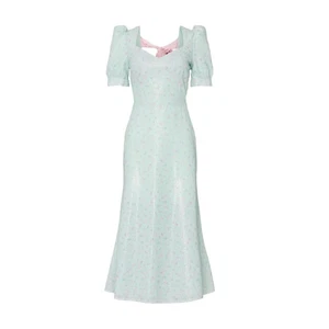 Olivia Rubin Sequin Daphne Hourglass Sequin Mint Coquette Midi Dress Size 0 - Picture 1 of 13