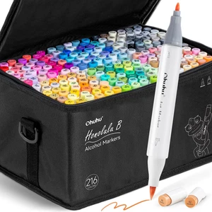 Ohuhu Alcohol Based Brush Markers -Double Tipped Art Marker Set for Artists A... - Picture 1 of 12