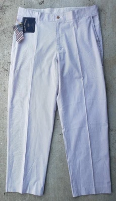 Bill's Khakis Lightweight Cotton Poplin Pants, Pinstripe, Men's 34x30,  NWT - Image 1 of 4