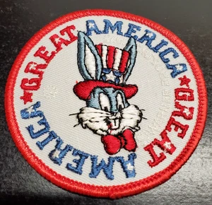 Vintage Great America Bugs Bunny Sew-On Patch - Theme Park Illinois - Picture 1 of 4