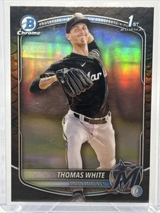 2025 Bowman - Chrome Prospects Thomas White #BCP-69 rifrattore rettiliano (RC) - Foto 1 di 2