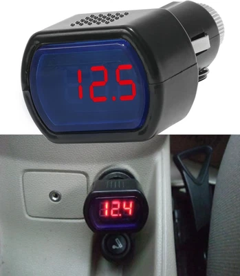 Auto Voltmetro,Led Voltmetro Digitale per Auto,Display a Accendisigari Autos per - Immagine 1 di 4