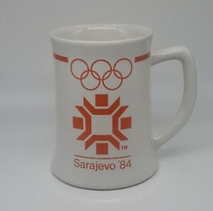 Sarajevo Winter Olympics 1984 Beer Stein Mug Vintage Wallace Berrie