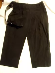 Worthington Womens Size 2 Petite Dress Black Belted Capri Pants NWT - Picture 1 of 2