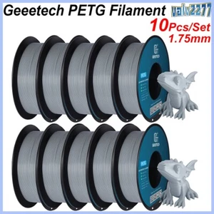 10kg Geeetech PETG 3D Drucker Filament 1.75mm 1kg/rolle Grau Steif & Langlebig - Afbeelding 1 van 8