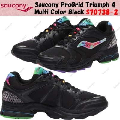 Saucony ProGrid Triumph 4 Multicolor Negro S70738-2 Hombres Talla - Imagen 1 de 4