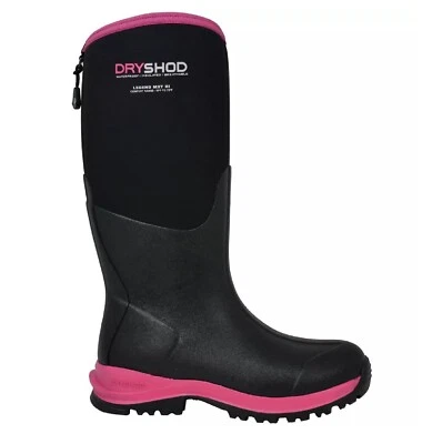 Botas Dryshod Legend MXT Hi negras/rosas para mujer talla 11 estilo muck Foto 1 de 4