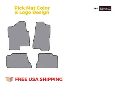 FITS 1999-2004 GMC Sierra 2500 Crew Cab Floor Mat 4pc Cutpile Foto 1 de 3