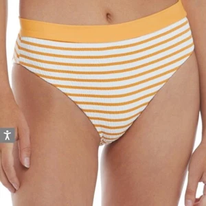 Body Glove womens Marlee High Waisted Bikini Bottom size Medium Sundream Stripe - Picture 1 of 6