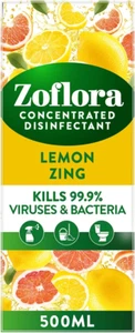 Zoflora Concentrated Disinfectant Lemon Zing 500ml - Picture 1 of 10