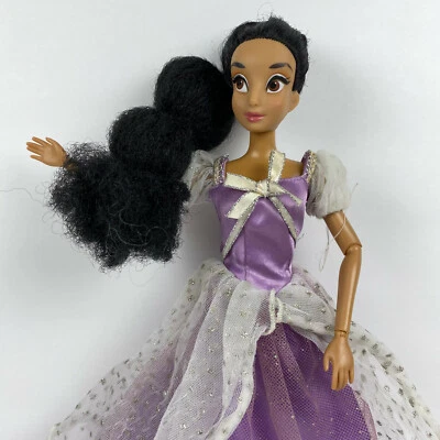 Disney Princesa Jazmín Barbie Muñeca Aladdin Púrpura Vestido Foto 1 de 4