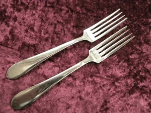 BOSTON ANTIQUE Glossy 2 Dinner Forks Towle 18-8 Stainless Germany RARE - Picture 1 of 3