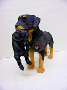 Unique Rottweiler Figure Carrying Puppy - Picture 1 of 4