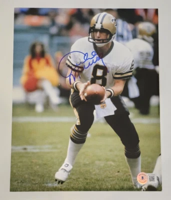 ARCHIE MANNING Signed 8x10 Photo-HOF-NEW ORLEANS SAINTS-Beckett - Image 1 of 3