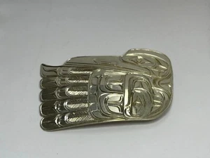 West Coast First Nations Paddy Seaweed Sterling Eagle Pendant - Picture 1 of 8