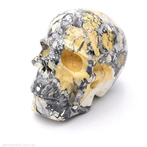 Skull 87mm Maligano Jasper, Gemstone, Hand carved, Crystal Healing, Reiki - Picture 1 of 4