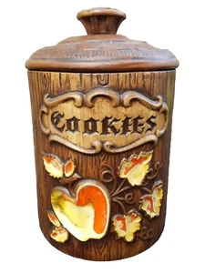 Vintage Keksdose Tresure Craft Apfelblätter Cookies Landhaus Kern Handarbeit USA - Bild 1 von 12