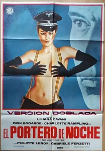The Night Porter ORIGINAL Spanish 1980 POSTER Liliana Cavani Dirk Bogarde cult - Foto 1 di 3