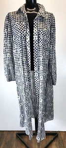 Torrid karierter Kimono Staubtuch Cardigan Baumwolle Gänseblümchen Karomuster Damengröße 1X - Bild 1 von 14