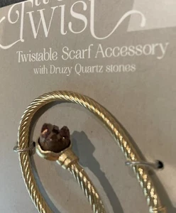 Demdaco Scarf Accessory Jewelry Give It A Twist Drury Quartz New - Picture 1 of 6
