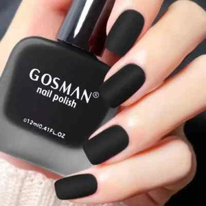 Beautiful Black Fashion Color Long Lasting Quick Dry Matte Nail Lacquer - Picture 1 of 1