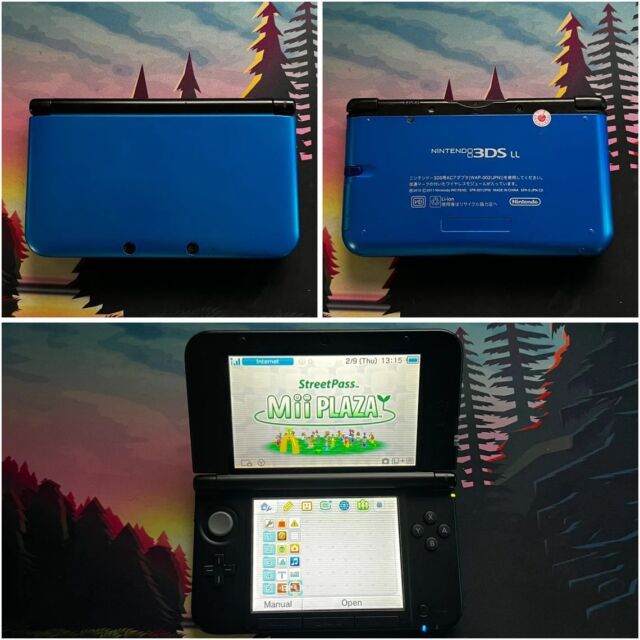 3DS XL Azul, Sem Caixa