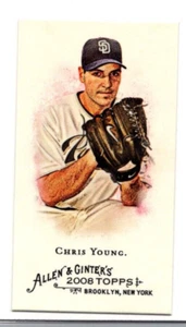 2008 TOPPS ALLEN & GINTER'S BASEBALL MINI 46 CHRIS YOUNG PADRES - Picture 1 of 2