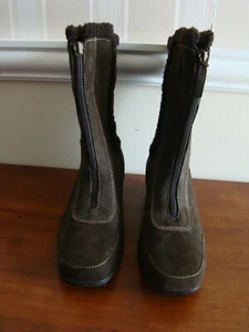 Zapatos para mujer Karen Scott talla 7 M marrón gamuza sintética botas cortas piel sintética interior - Imagen 1 de 10