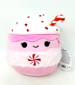 Squishmallows 8" ETHEL Pink Peppermint Hot Chocolate Cocoa Zuckerstange Weihnachten - Bild 1 von 6