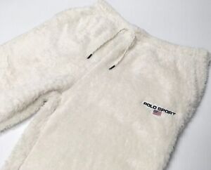 Polo Sport Ralph Lauren Polar Bear Sherpa US Flag Fleece Jogger Pants Sweatpants