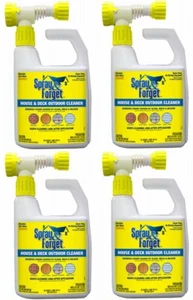 (4) 32 oz Spray & Forget House & Deck Outdoor Algae Mold Mildew Stain Cleaner - Picture 1 of 7