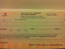 Deutsche Bahn Ticket