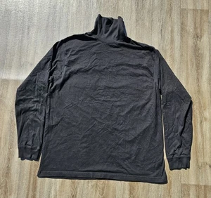 Vtg Naturalife Mens Sz XL Sweater Turtleneck Black 100% Cotton - Picture 1 of 8