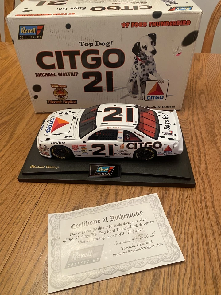 Revell NASCAR #21 Waltrip 1997 Ford Thunderbird Citgo 1 of 3120 +FAST SHIPPING! - Image 1 of 4