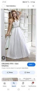 Ronald Joyce Orleans Satin Wedding Dress - Picture 1 of 4