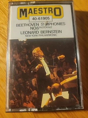Beethoven symphonies No,6   Leonard Bernstein     cassette - Image 1 of 3