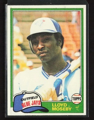 1981 Topps #643 Lloyd Moseby Toronto Blue Jays Rookie Excellent - Image 1 of 2