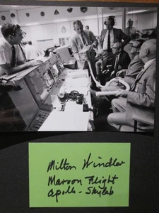 Original Autograph Milton Windler NASA Flight Director Apollo 13 /// Auto 264249 - Picture 1 of 3
