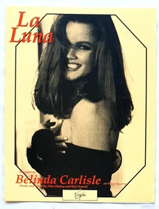 Belinda Carlisle - La Luna - 1989 Original Australian Sheet Music - Picture 1 of 1