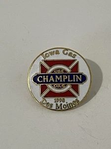 Iowa Gas 1998 Pin Back CHAMPLIN OILS - Des Moines, Iowa - Imagen 1 de 3