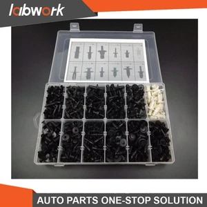 Labwork Automotive Push Pin Rivet Trim Clip Panel Body Interior Assortment ×690 - Picture 1 of 5