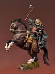 1/32 54mm Resin Model Kit Viking Riding Medieval Horseman Unpainted - Picture 1 of 3
