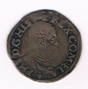 Dubbele korte  SD   Filips II  Belgium  Spannish Netherlands  Brugge 319.BG - Picture 1 of 2