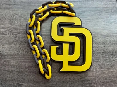 San Diego Padres 3D Printed Hype chain - Image 1 of 3