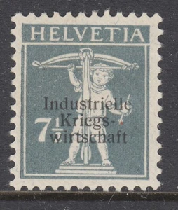 Switzerland Sc 1O3 MLH. 1918 7½c gray BOARD OF TRADE Official, fresh, LH, F-VF - Picture 1 of 2